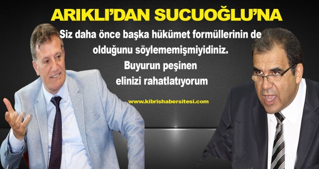 Arıklı'dan Sucuoğlu'na; 'Buyurun peşinen elinizi rahatlatıyorum'