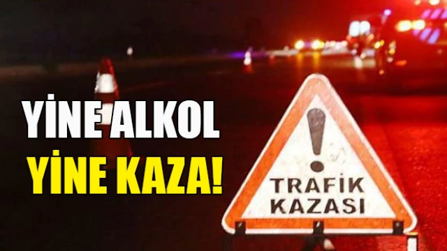 177 promil alkollü sürücü kaza yaptı!