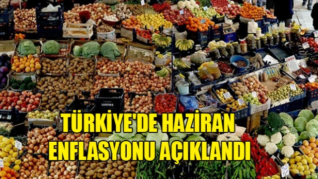 Türkiye'de Haziran Enflasyonu Açıklandı