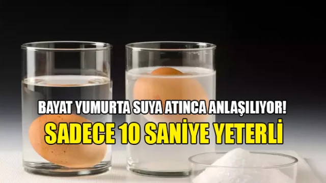 Bayat yumurta suya atınca anlaşılıyor! Sadece 10 saniye yeterli