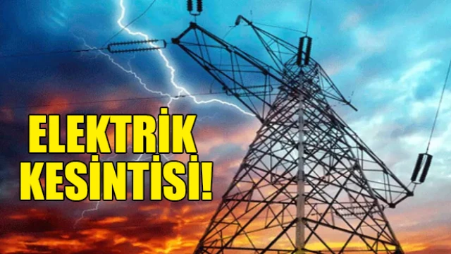 Elektrik kesintisi!