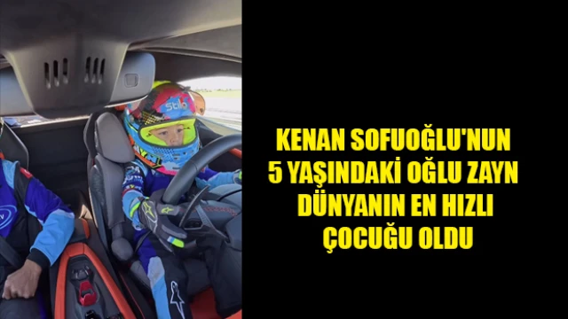 Kenan Sofuoğlu'nun 5 yaşındaki oğlu Zayn dünyanın en hızlı çocuğu oldu