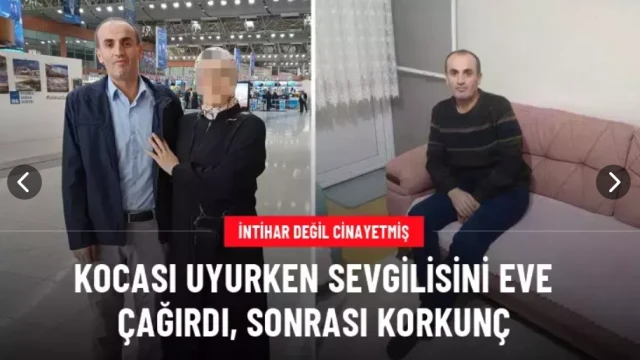 Kocası uyuduğu sırada sevgilisini eve çağırdı