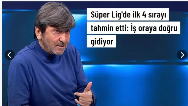 Süper Lig'in ilk 4 sırasını tahmin etti