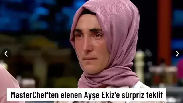 MasterChef'ten elenen Ayşe Ekiz'e sürpriz teklif