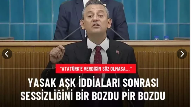 Yasak aşk iddiaları sonrası sessizliğini bozdu