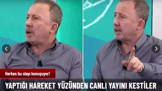 Sergen Yalçın canlı yayında olduğunu unuttu