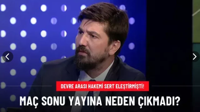 Tolga Zengin maç sonu yayına çıkmadı