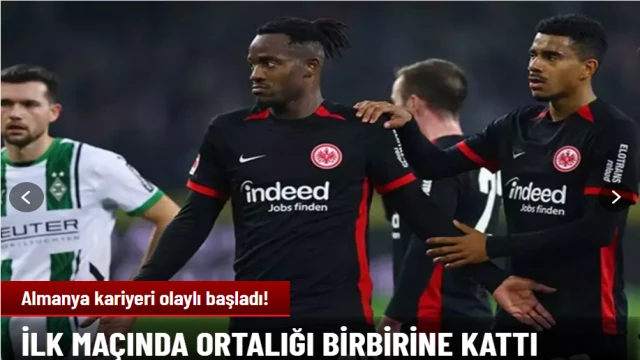 Batshuayi, ilk maçında ortalığı birbirine kattı