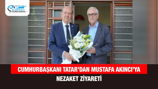 Cumhurbaşkanı Tatar’dan Mustafa Akıncı’ya Nezaket Ziyareti