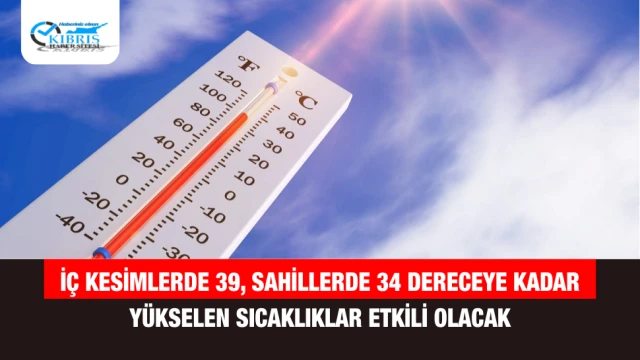 İç Kesimlerde 39, Sahillerde 34 Dereceye Kadar Yükselen Sıcaklıklar Etkili Olacak