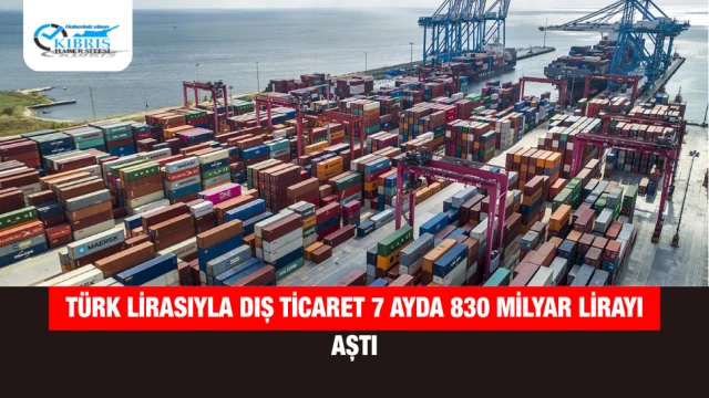 Türk Lirasıyla Dış Ticaret 7 Ayda 830 Milyar Lirayı Aştı