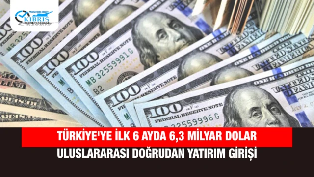 Türkiye'ye İlk 6 Ayda 6,3 Milyar Dolar Uluslararası Doğrudan Yatırım Girişi