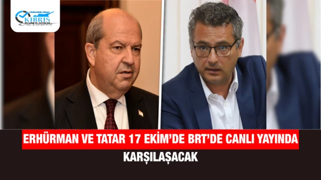 Erhürman ve Tatar 17 Ekim’de BRT’de Canlı Yayında Karşılaşacak
