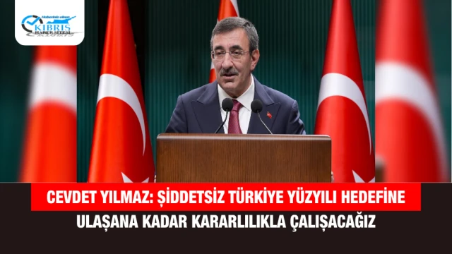 Cevdet Yılmaz: Şiddetsiz Türkiye Yüzyılı hedefine ulaşana kadar kararlılıkla çalışacağız