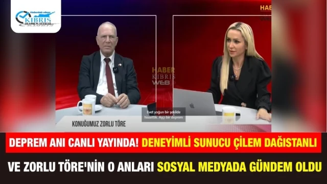 Deprem Anı Canlı Yayında! Deneyimli Sunucu Çilem Dağıstanlı ve Zorlu Töre'nin O Anları Sosyal Medyada Gündem Oldu