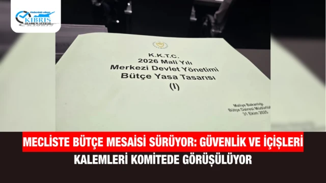 Mecliste Bütçe Mesaisi Sürüyor: Güvenlik ve İçişleri Kalemleri Komitede Görüşülüyor