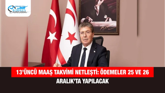 13’üncü maaş takvimi netleşti: Ödemeler 25 ve 26 Aralık’ta yapılacak