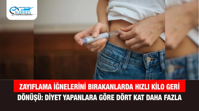Zayıflama İğnelerini Bırakanlarda Hızlı Kilo Geri Dönüşü: Diyet Yapanlara Göre Dört Kat Daha Fazla
