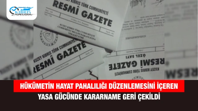 Hükümetin hayat pahalılığı düzenlemesini içeren yasa gücünde kararname geri çekildi