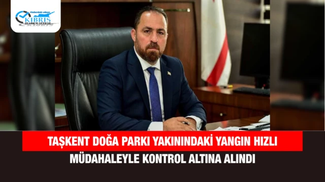 Taşkent Doğa Parkı Yakınındaki Yangın Hızlı Müdahaleyle Kontrol Altına Alındı