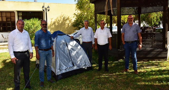 Çadır eyleminde çözüm arayışları