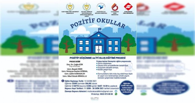 Pozitif okullar projesine kayıtlar sürüyor!