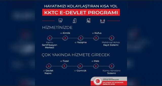 KKTC kamu kurumlarına Türkiye'den e-Devlet desteği