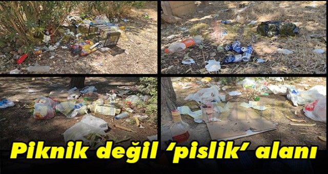 Piknik değil ‘pislik’ alanı