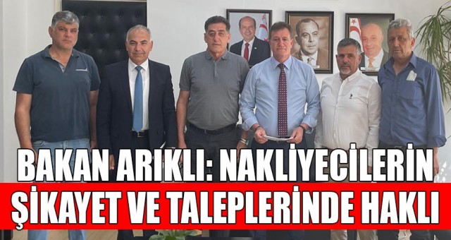 Arıklı, KKTC Beynelmilel Nakliyeciler Birliği Heyetini kabul etti