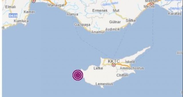 Meteoroloji Dairesi, bugün saat 3.07’de yaşanan depremi 6.2 olarak duyurdu