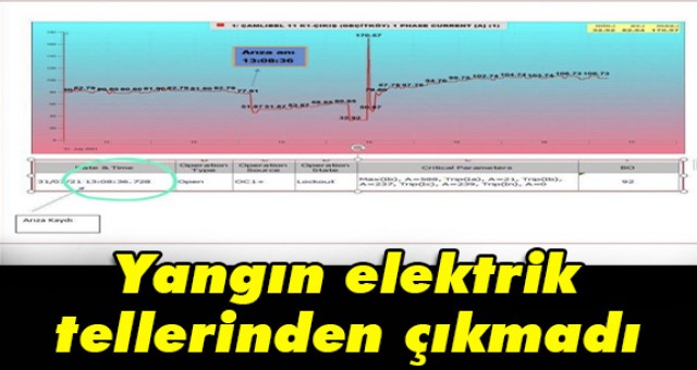 Yangın elektrik tellerinden çıkmadı