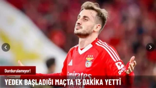 Kerem Aktükoğlu, oyuna girdikten 13 dakika sonra gol attı