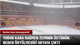 Galatasaray'ın RAMS Park'ın zeminini neden örtmediği ortaya çıktı