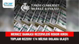 Merkez Bankası Rezervleri Rekor Kırdı: Toplam Rezerv 174 Milyar Dolara Ulaştı