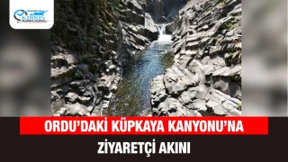 Ordu’daki Küpkaya Kanyonu’na Ziyaretçi Akını