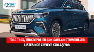 Togg T10X, Türkiye’de En Çok Satılan Otomobiller Listesinde Zirveye Yaklaşıyor