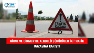 Girne ve Dikmen’de Alkollü Sürücüler İki Trafik Kazasına Karıştı
