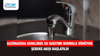 Gazimağusa Genelinde Su Dağıtımı Normale Dönüyor: Şebeke Akışı Başlatıldı